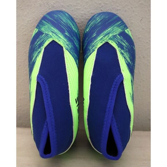 adidas FV2912 Youth Sz 10.5K Blue/Green Nemeziz 19.3 Firm Ground Soccer Cleats - Picture 2 of 13